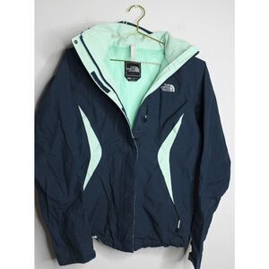 The North Face Navy Seafoam Zip Up Hoodie Windbreaker - XS  F20008